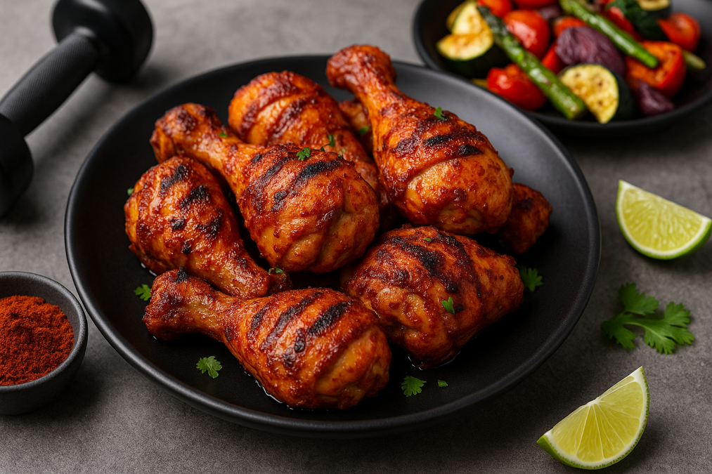 Marinade pilon poulet barbecue paprika recette protéinée post workout